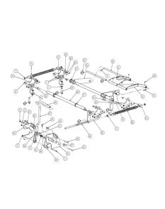 Lift Assembly (Nov. 2003 And Prior) Diagram and Parts List for M54-KW 53BB5DBW750-23-HP Cub Cadet Lawn Tractor